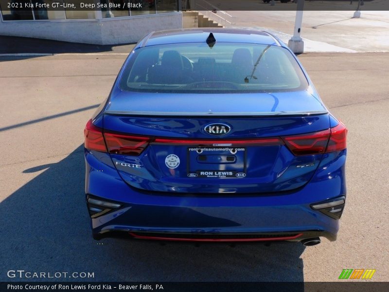 Deep Sea Blue / Black 2021 Kia Forte GT-Line