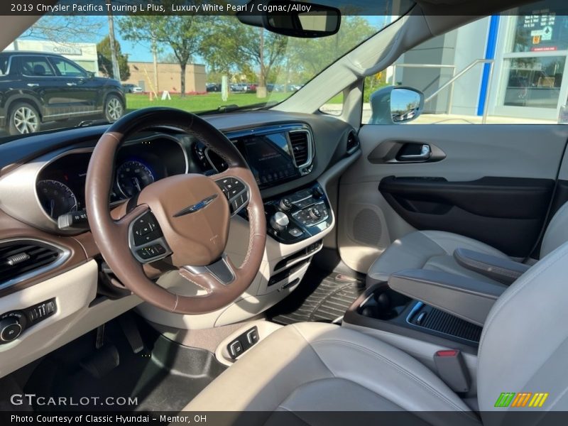 Luxury White Pearl / Cognac/Alloy 2019 Chrysler Pacifica Touring L Plus