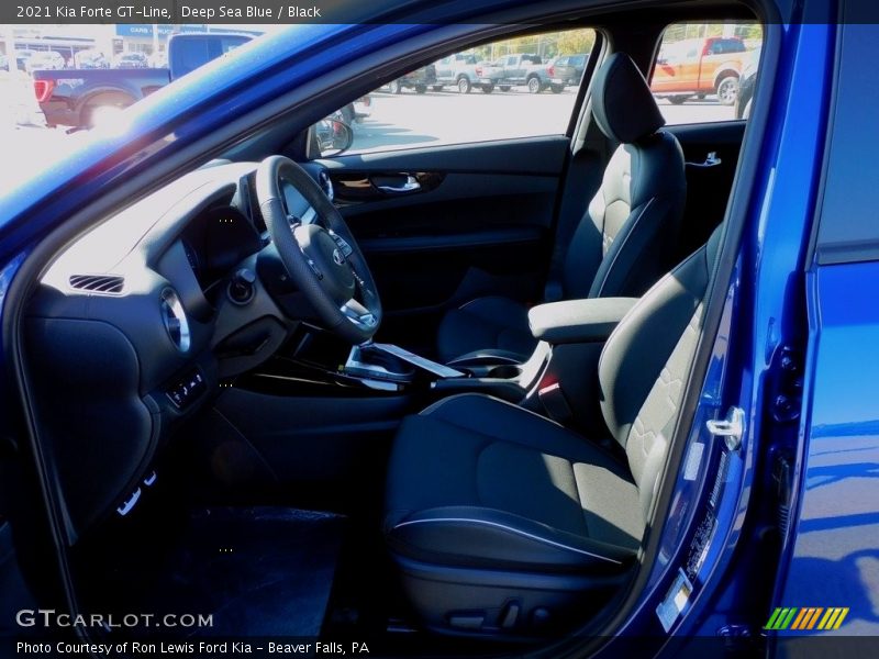 Deep Sea Blue / Black 2021 Kia Forte GT-Line