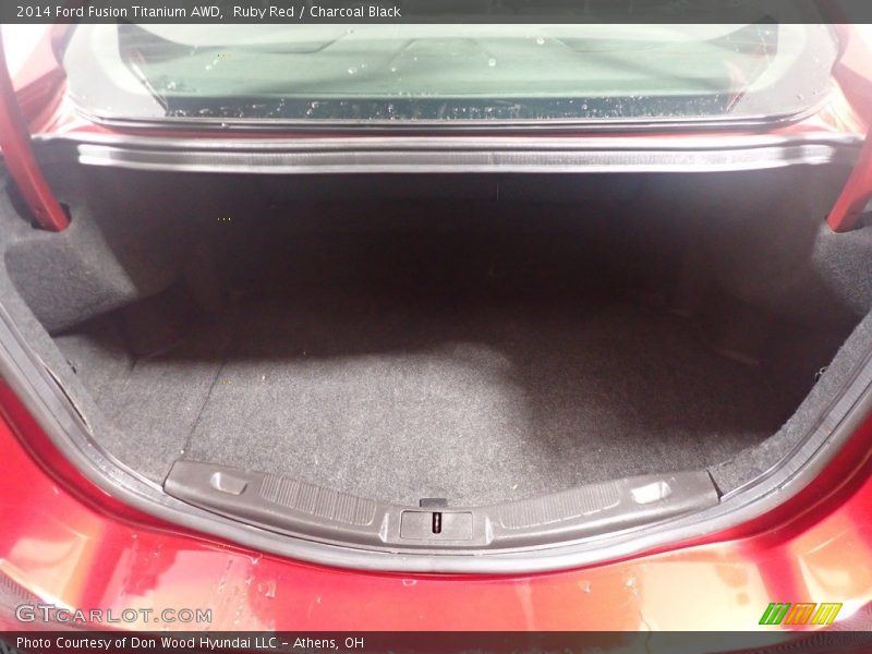 Ruby Red / Charcoal Black 2014 Ford Fusion Titanium AWD