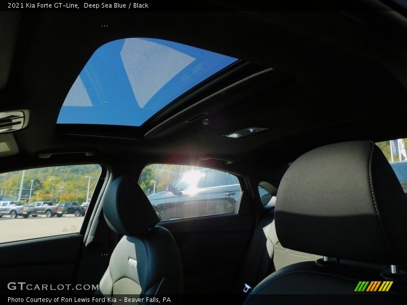 Deep Sea Blue / Black 2021 Kia Forte GT-Line