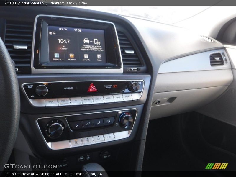 Phantom Black / Gray 2018 Hyundai Sonata SE