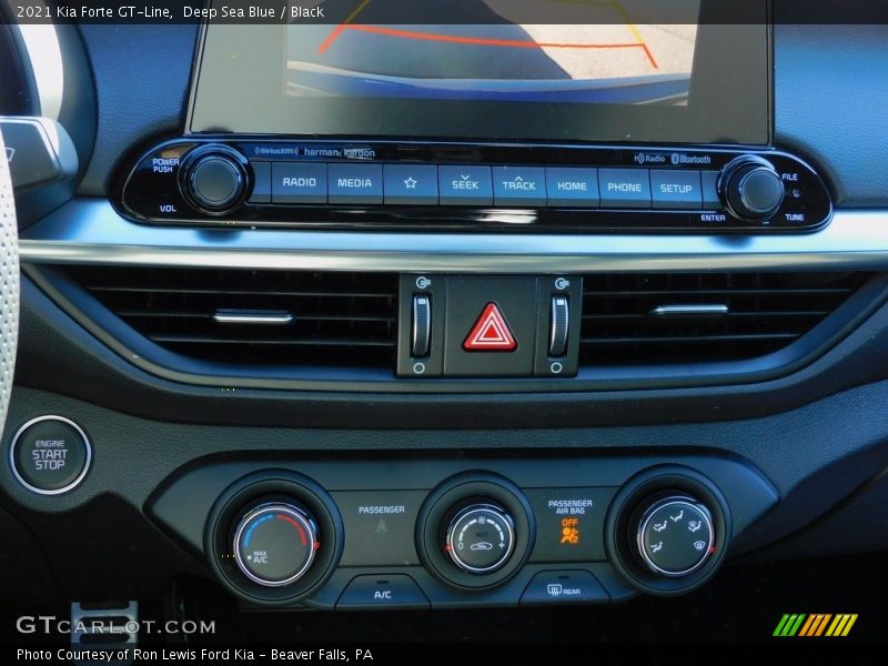 Deep Sea Blue / Black 2021 Kia Forte GT-Line