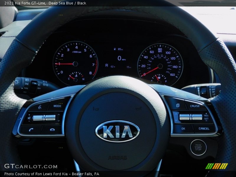 Deep Sea Blue / Black 2021 Kia Forte GT-Line