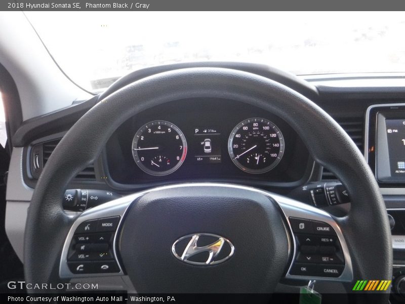 Phantom Black / Gray 2018 Hyundai Sonata SE