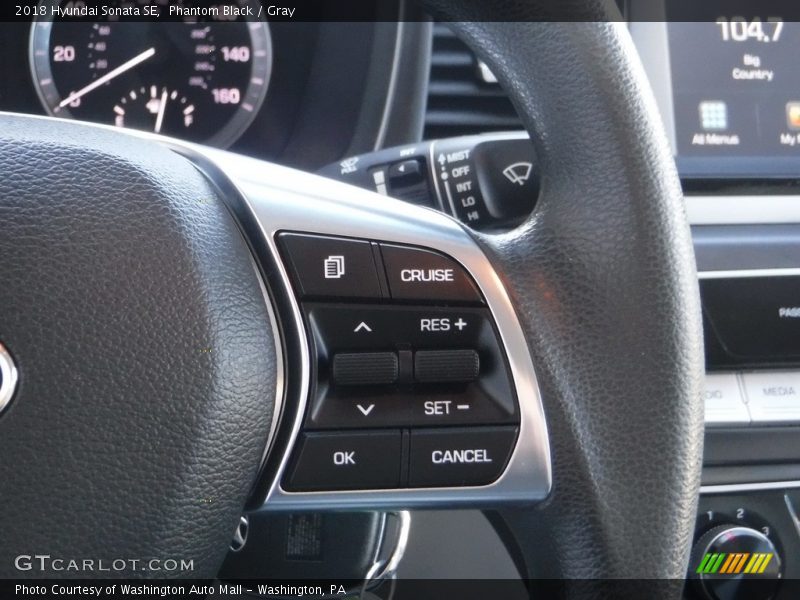 Phantom Black / Gray 2018 Hyundai Sonata SE
