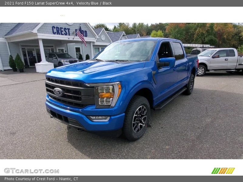 Velocity Blue / Black 2021 Ford F150 Lariat SuperCrew 4x4