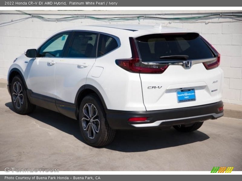 Platinum White Pearl / Ivory 2022 Honda CR-V EX AWD Hybrid
