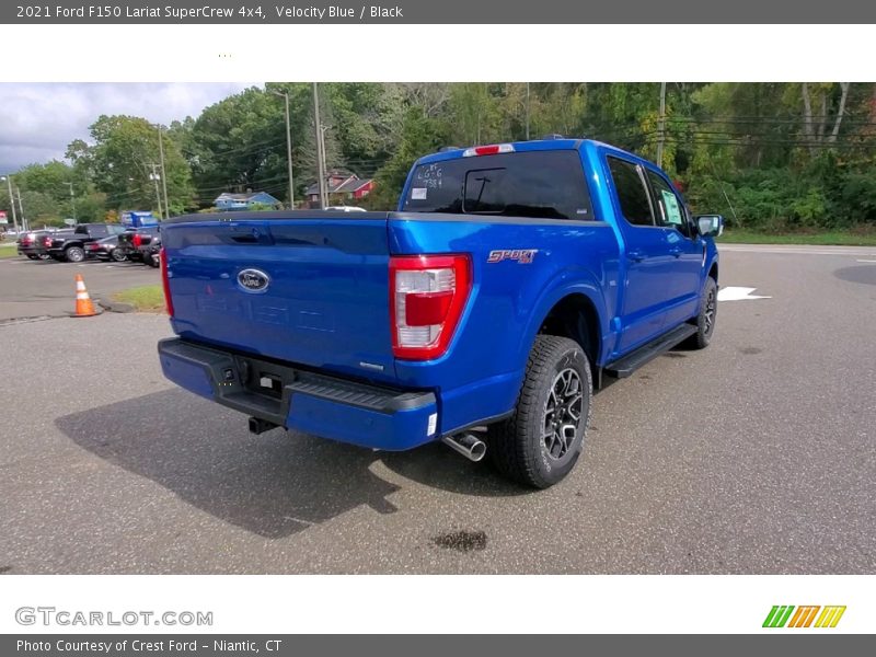 Velocity Blue / Black 2021 Ford F150 Lariat SuperCrew 4x4