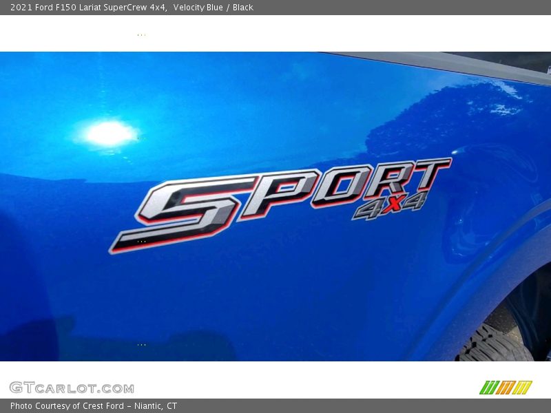 Velocity Blue / Black 2021 Ford F150 Lariat SuperCrew 4x4