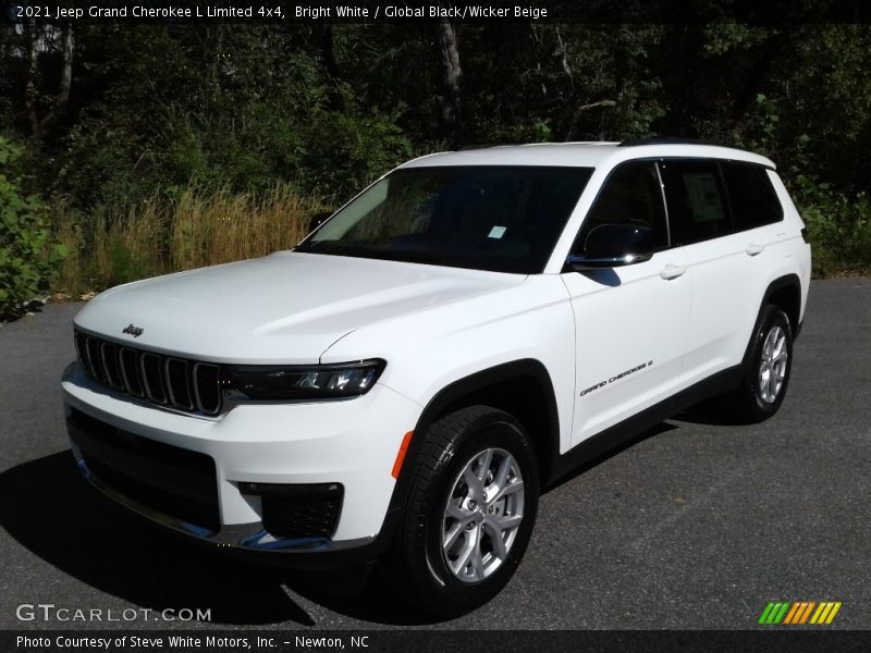 Bright White / Global Black/Wicker Beige 2021 Jeep Grand Cherokee L Limited 4x4