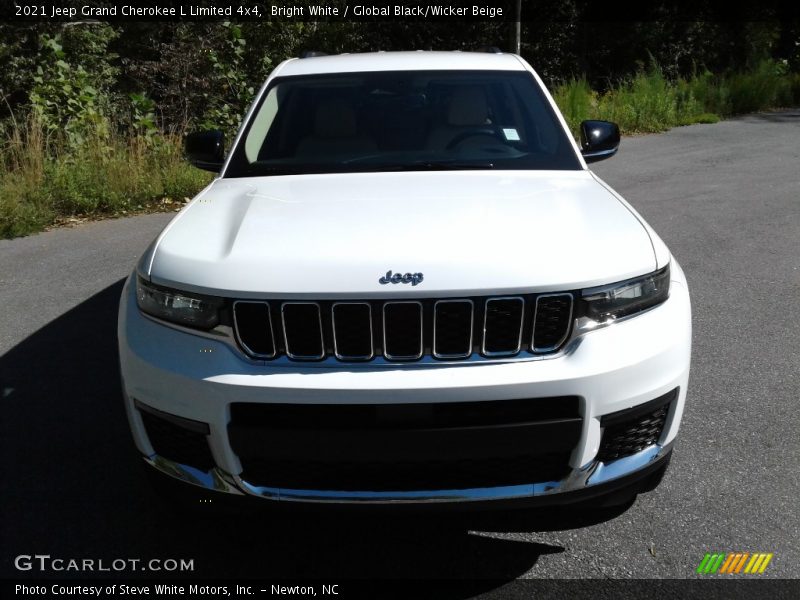 Bright White / Global Black/Wicker Beige 2021 Jeep Grand Cherokee L Limited 4x4