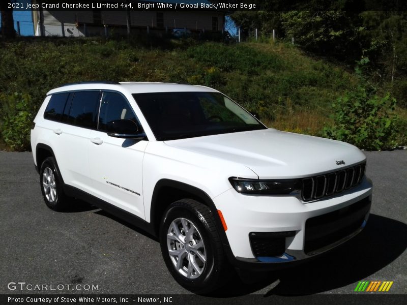 Bright White / Global Black/Wicker Beige 2021 Jeep Grand Cherokee L Limited 4x4
