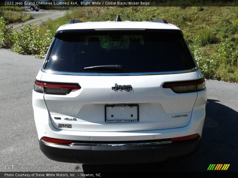 Bright White / Global Black/Wicker Beige 2021 Jeep Grand Cherokee L Limited 4x4
