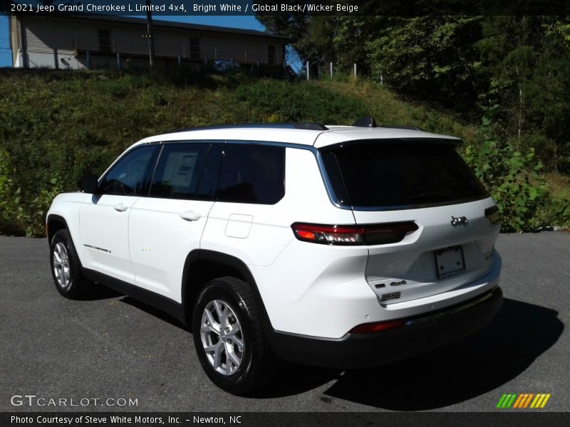 Bright White / Global Black/Wicker Beige 2021 Jeep Grand Cherokee L Limited 4x4