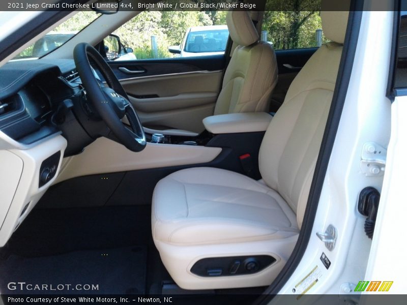 Bright White / Global Black/Wicker Beige 2021 Jeep Grand Cherokee L Limited 4x4
