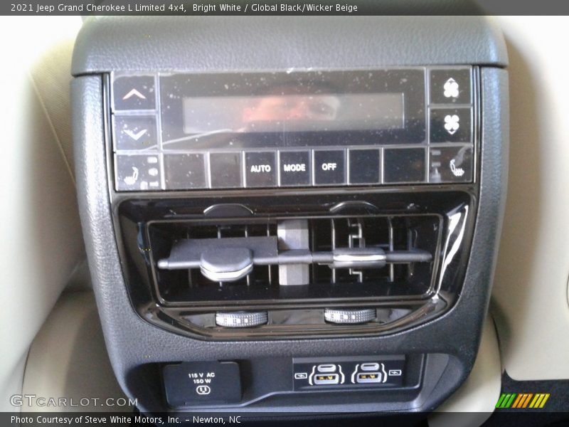Bright White / Global Black/Wicker Beige 2021 Jeep Grand Cherokee L Limited 4x4