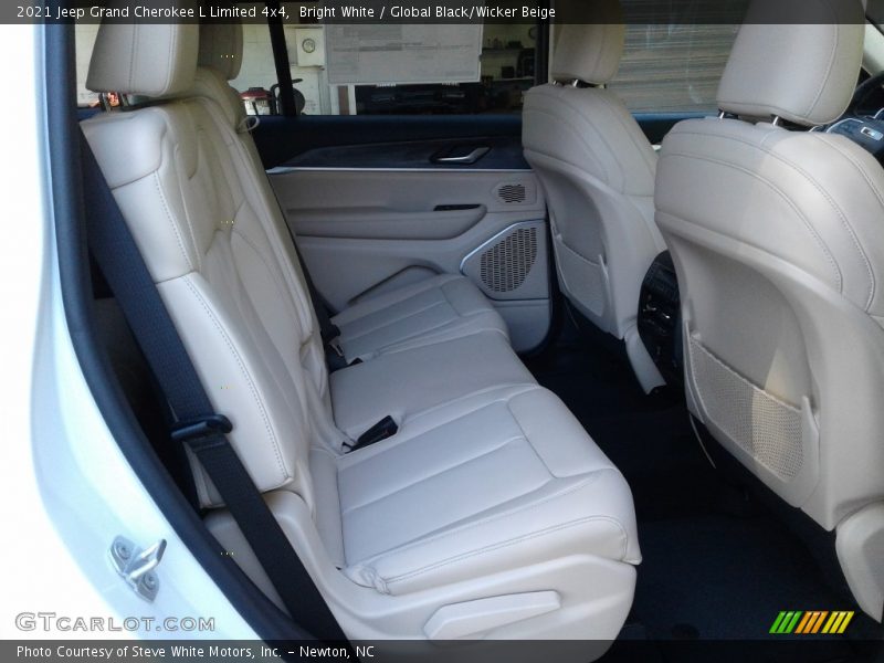 Bright White / Global Black/Wicker Beige 2021 Jeep Grand Cherokee L Limited 4x4