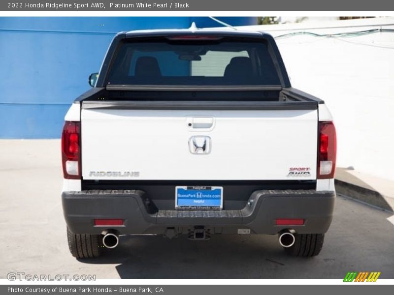 Platinum White Pearl / Black 2022 Honda Ridgeline Sport AWD