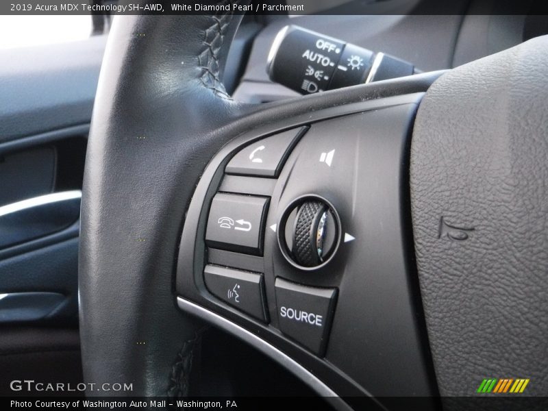 White Diamond Pearl / Parchment 2019 Acura MDX Technology SH-AWD