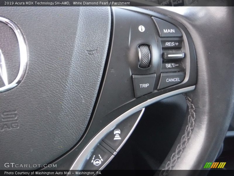 White Diamond Pearl / Parchment 2019 Acura MDX Technology SH-AWD