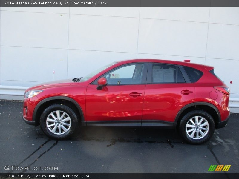 Soul Red Metallic / Black 2014 Mazda CX-5 Touring AWD