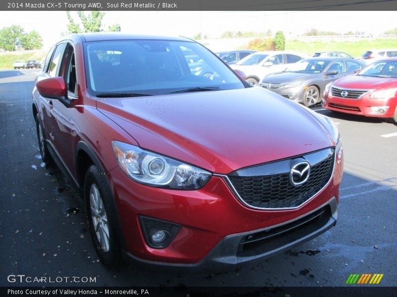 Soul Red Metallic / Black 2014 Mazda CX-5 Touring AWD