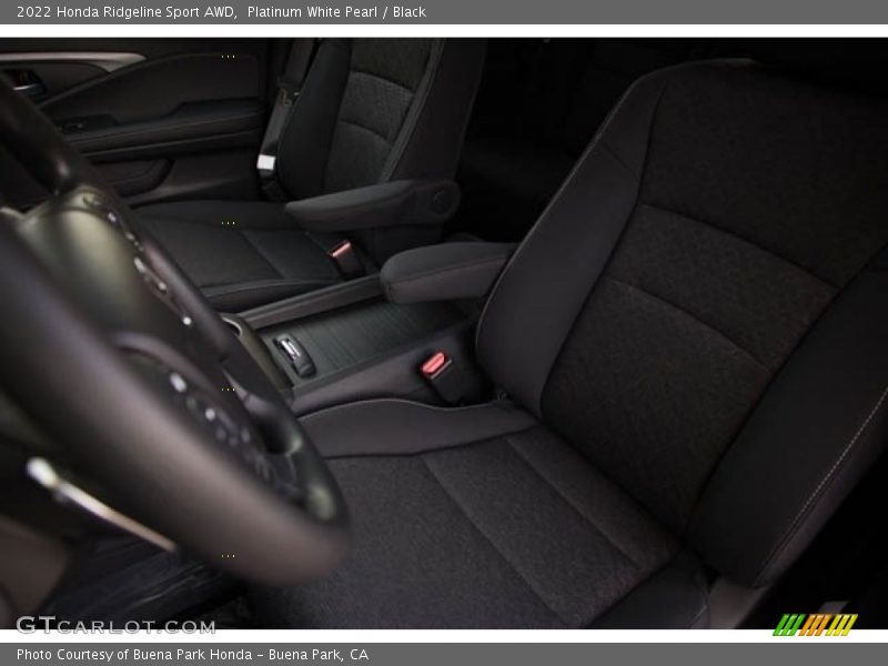 Platinum White Pearl / Black 2022 Honda Ridgeline Sport AWD