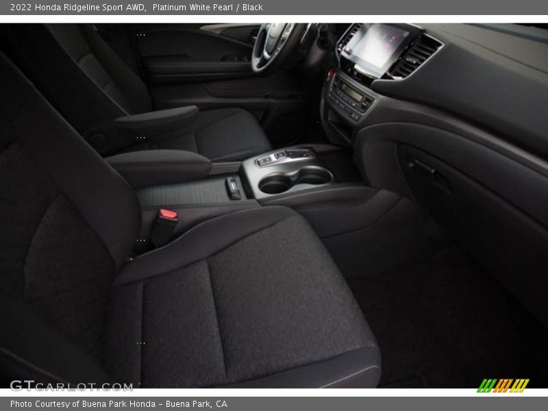 Platinum White Pearl / Black 2022 Honda Ridgeline Sport AWD