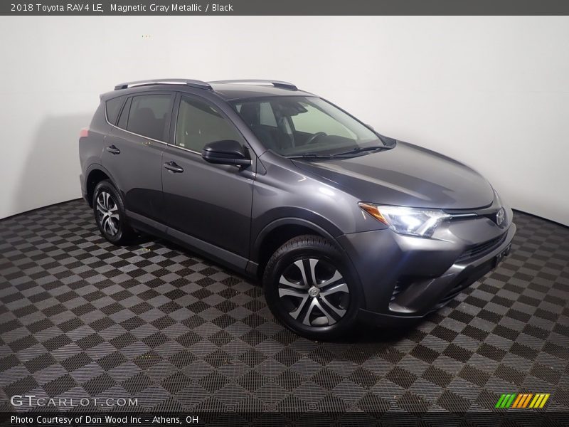Magnetic Gray Metallic / Black 2018 Toyota RAV4 LE