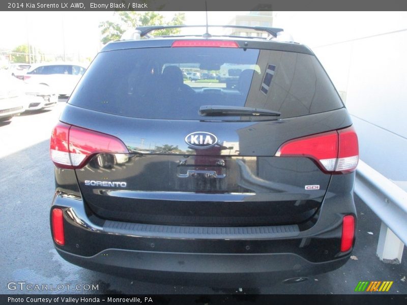 Ebony Black / Black 2014 Kia Sorento LX AWD