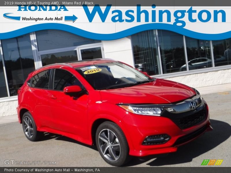 Milano Red / Black 2019 Honda HR-V Touring AWD