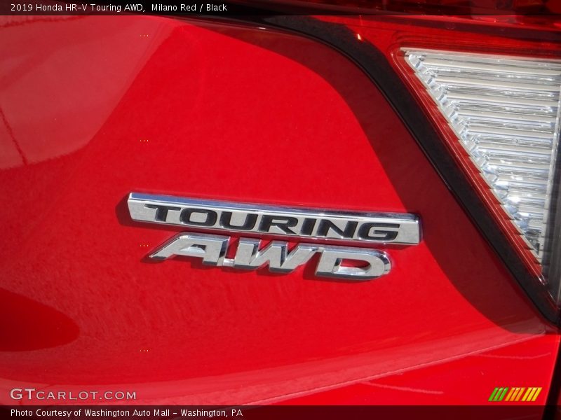 Milano Red / Black 2019 Honda HR-V Touring AWD