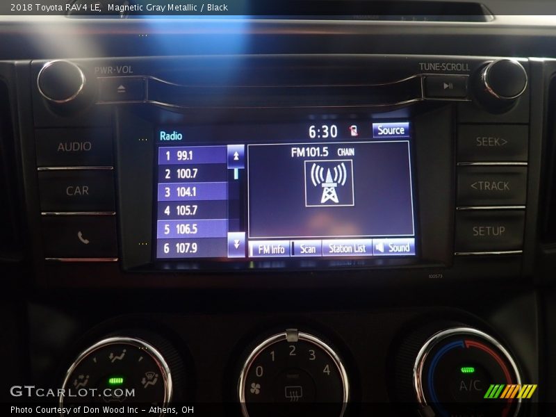 Magnetic Gray Metallic / Black 2018 Toyota RAV4 LE