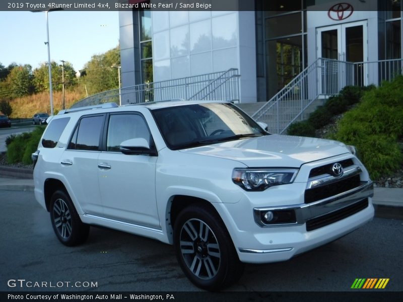 Blizzard White Pearl / Sand Beige 2019 Toyota 4Runner Limited 4x4