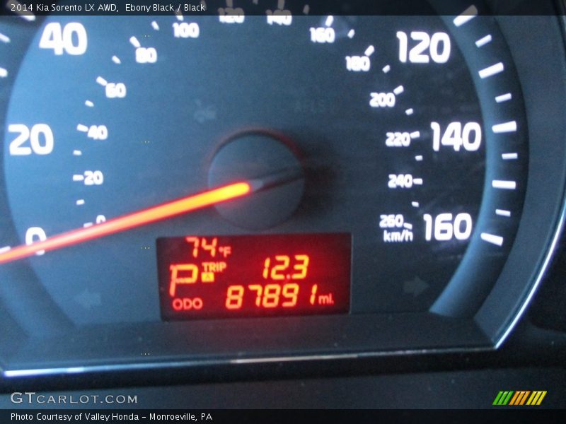 Ebony Black / Black 2014 Kia Sorento LX AWD