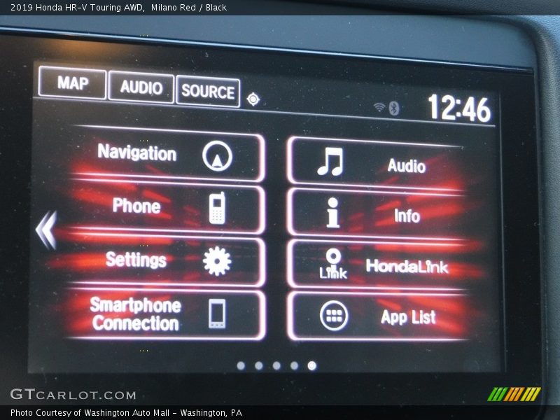 Milano Red / Black 2019 Honda HR-V Touring AWD
