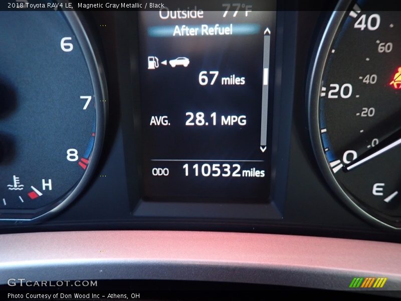 Magnetic Gray Metallic / Black 2018 Toyota RAV4 LE