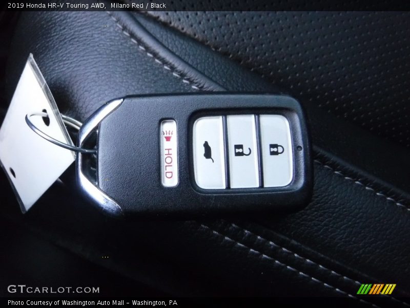 Milano Red / Black 2019 Honda HR-V Touring AWD