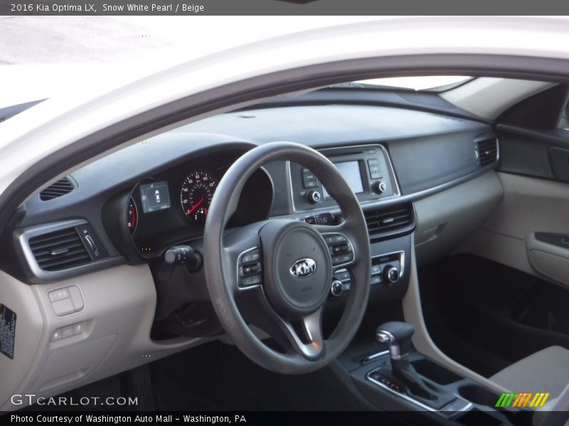 Snow White Pearl / Beige 2016 Kia Optima LX