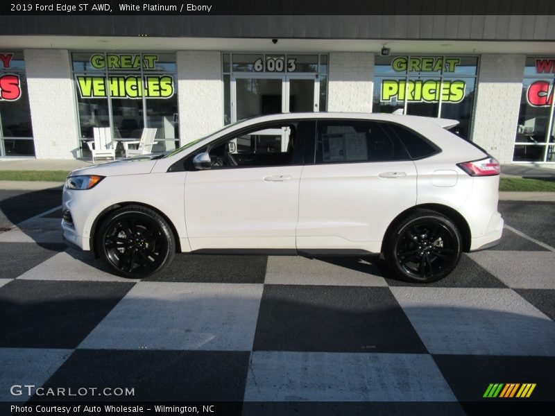White Platinum / Ebony 2019 Ford Edge ST AWD