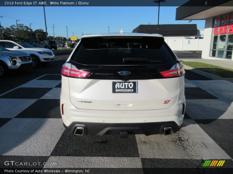 White Platinum / Ebony 2019 Ford Edge ST AWD