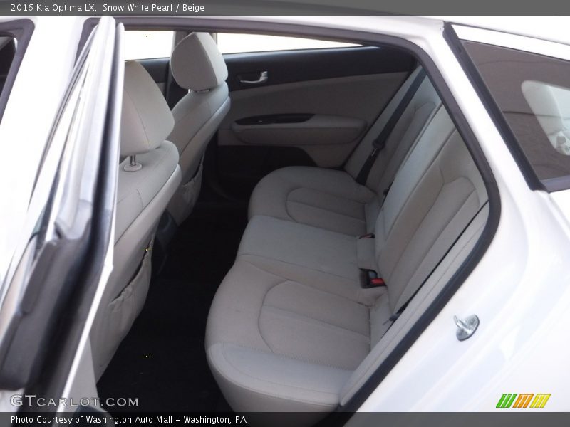 Snow White Pearl / Beige 2016 Kia Optima LX