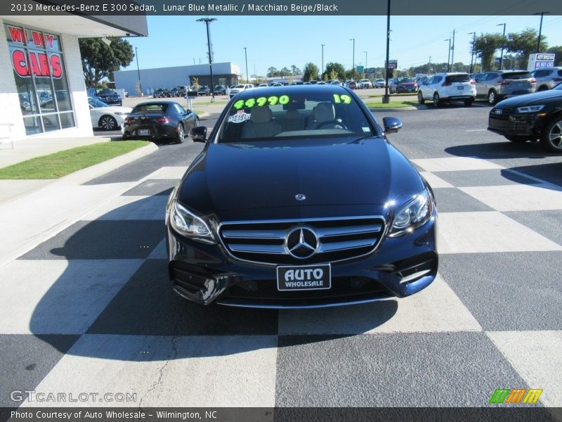 Lunar Blue Metallic / Macchiato Beige/Black 2019 Mercedes-Benz E 300 Sedan