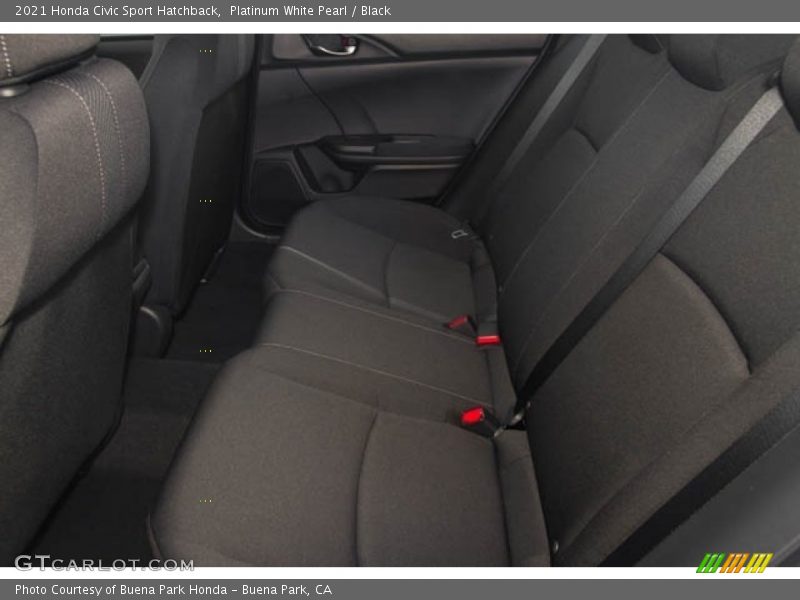 Platinum White Pearl / Black 2021 Honda Civic Sport Hatchback