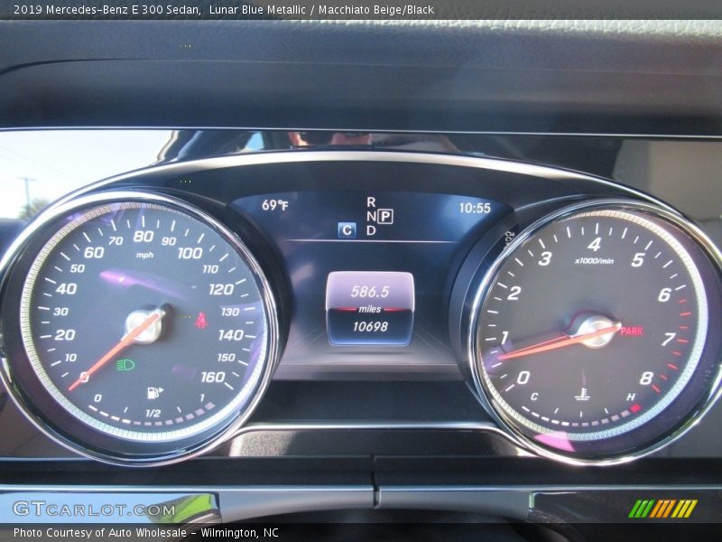 Lunar Blue Metallic / Macchiato Beige/Black 2019 Mercedes-Benz E 300 Sedan