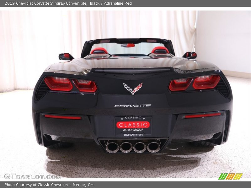Black / Adrenaline Red 2019 Chevrolet Corvette Stingray Convertible