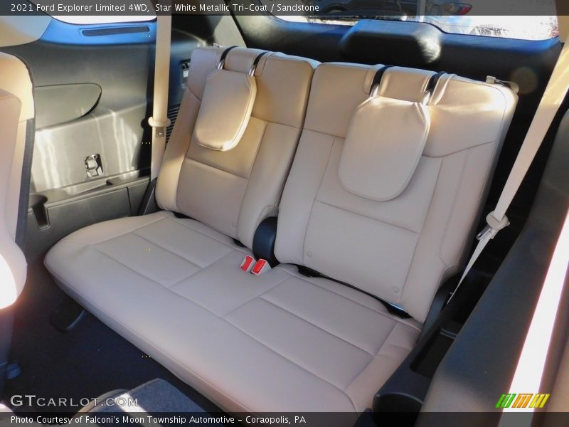 Star White Metallic Tri-Coat / Sandstone 2021 Ford Explorer Limited 4WD