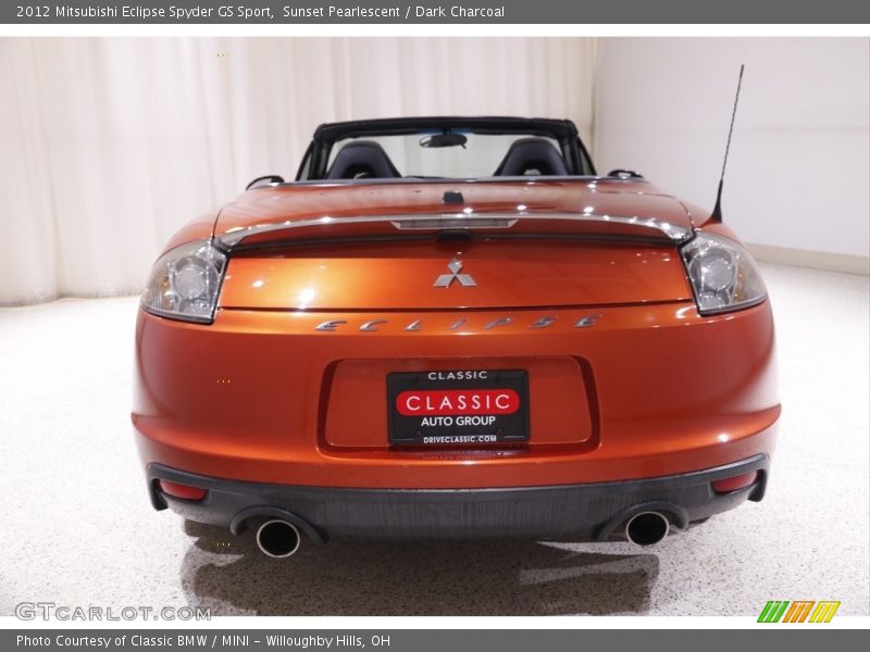 Sunset Pearlescent / Dark Charcoal 2012 Mitsubishi Eclipse Spyder GS Sport