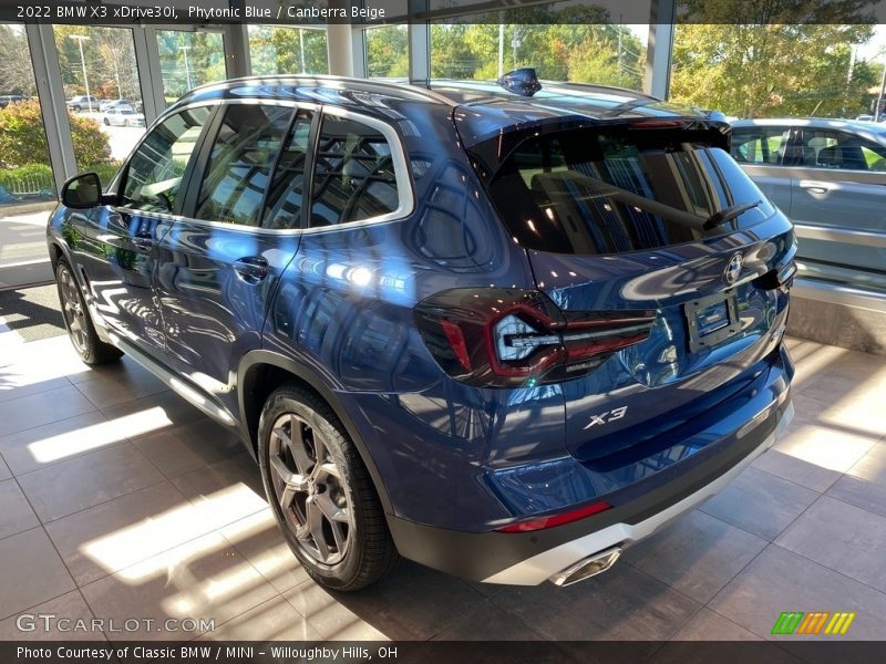 Phytonic Blue / Canberra Beige 2022 BMW X3 xDrive30i